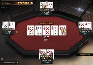 Hit a Straight Flush to Win the Jackpot